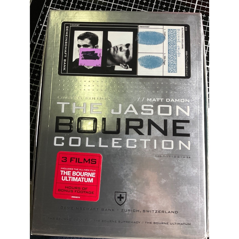 The Jason Bourne Collection (DVD, 2007, 4-Disc Set, Limited Edition)